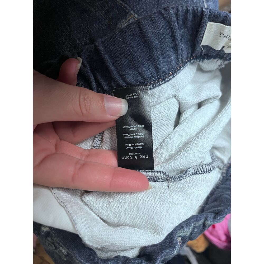 Rag & Bone rb Miramar Jogger Sweatpants Jeans Blue Elastic Waist Ankle Size M - Picture 8 of 13